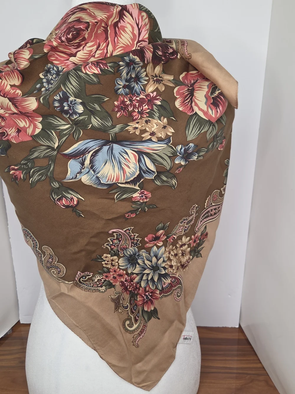 VTG Talbots Silk Square Scarf 36